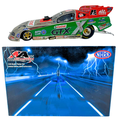 Motorsports Authentics NHRA #3 John Force Mustang Funny Car Chrome 1:24 Diecast