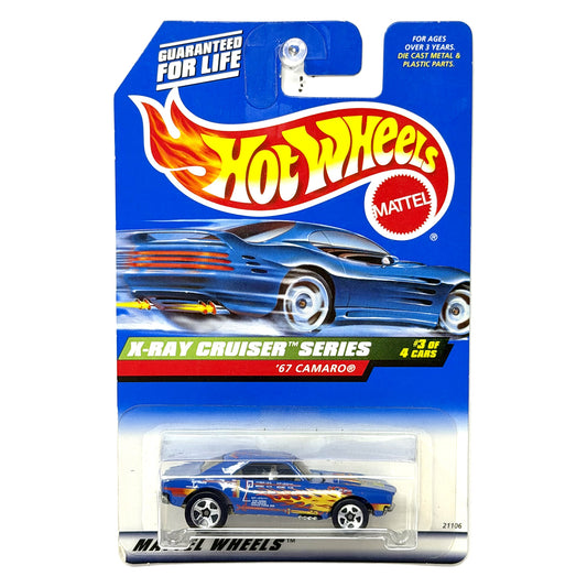 Hot Wheels X-Ray Cruiser Series 1967 Chevrolet Camaro 1:64 Diecast Blue USA Card