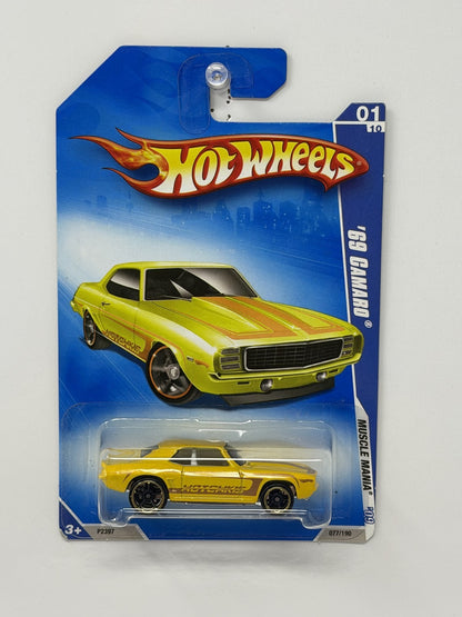 Hot Wheels Muscle Mania 1969 Chevrolet Camaro 1:64 Diecast Yellow