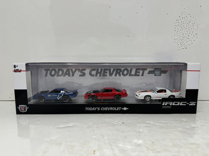 M2 Machines Today's Chevrolet 1985 Chevy Camaro IROC-Z 3 Car Set 1:64 Diecast