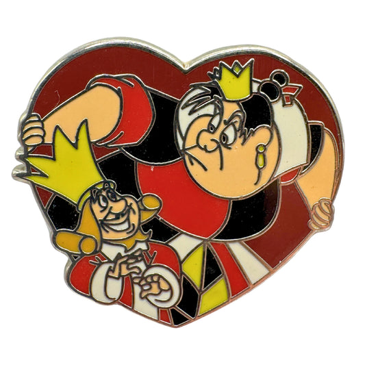 Disney Villains & Sidekicks Queen and King of Hearts Booster Trading Pin DC1S14
