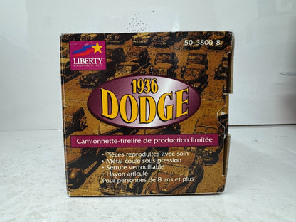 Liberty Classics Canadian Tire 1936 Dodge BANK 1:24 Diecast