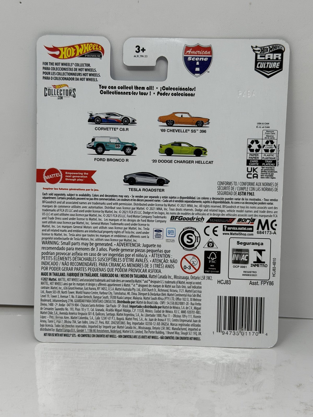 Hot Wheels Premium American Scene 1969 Chevrolet Chevelle SS 396 1:64 Diecast