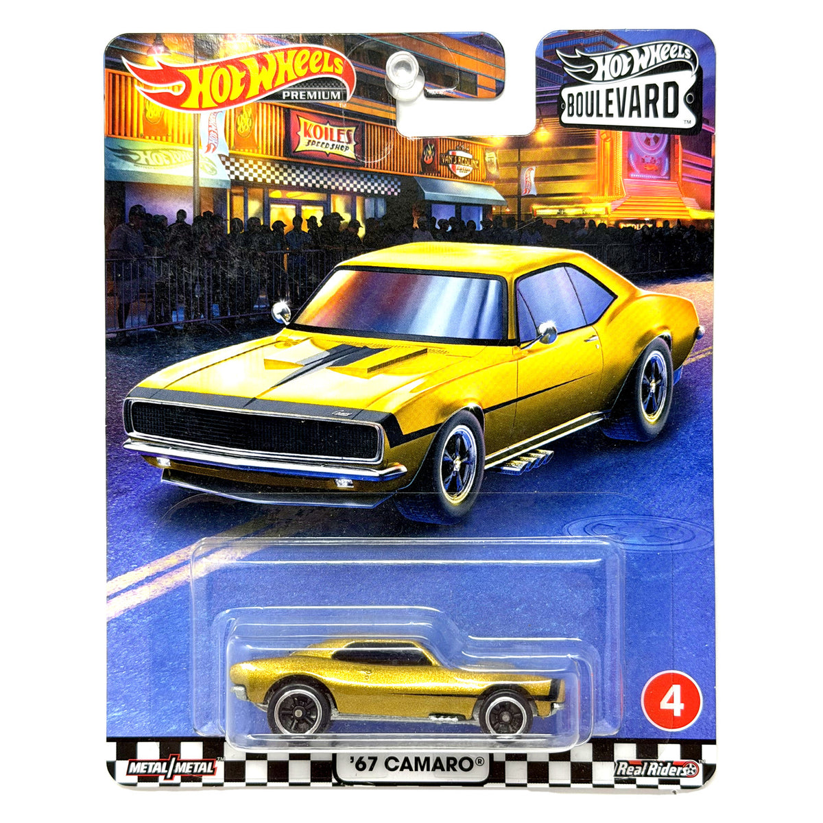 Hot Wheels Premium Boulevard #4 1967 Chevrolet Camaro 1:64 Diecast