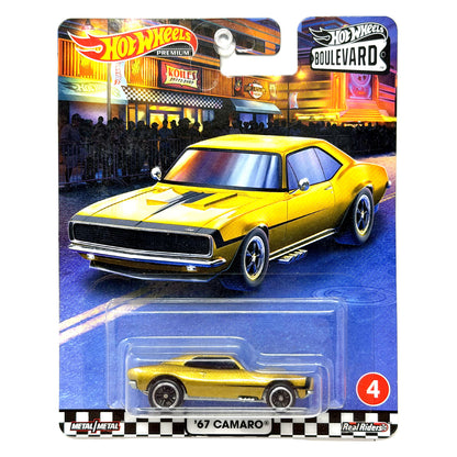 Hot Wheels Premium Boulevard #4 1967 Chevrolet Camaro 1:64 Diecast