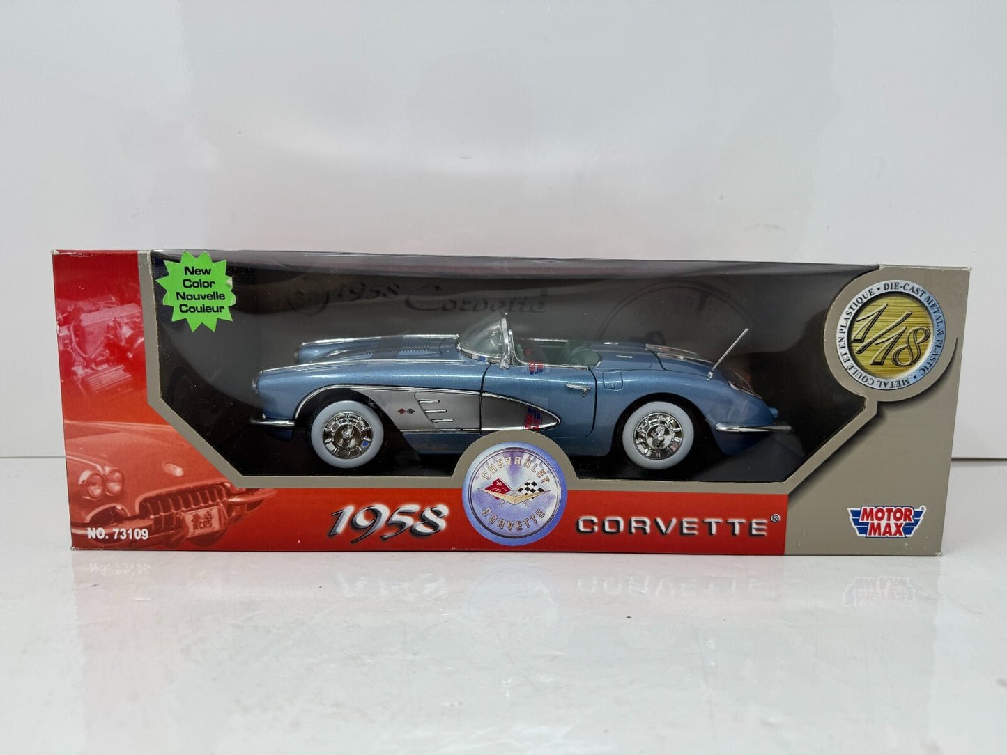 Motormax 1958 Chevrolet Corvette 1:18 Diecast