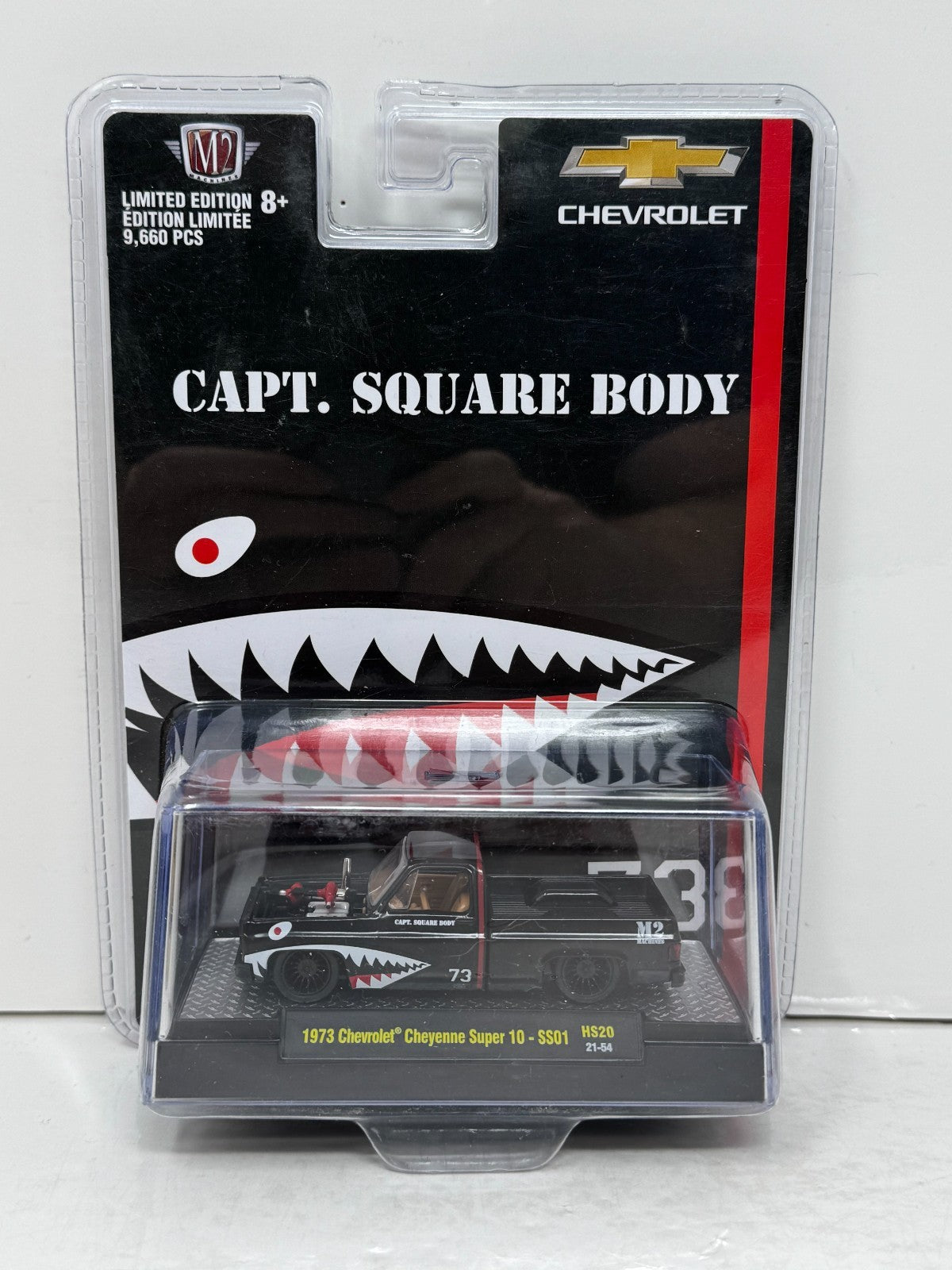 M2 Machines Capt. Square Body 1973 Chevrolet Cheyenne Super 10 1:64 Diecast
