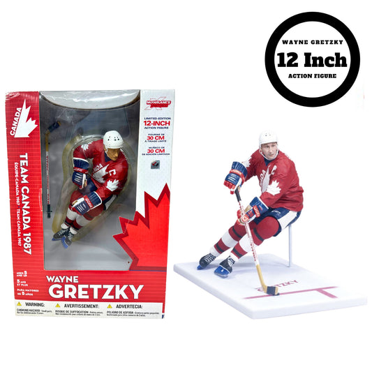 McFarlane NHL Wayne Gretzky Team Canada 1987 12" Inch Hockey Figure Red Jersey