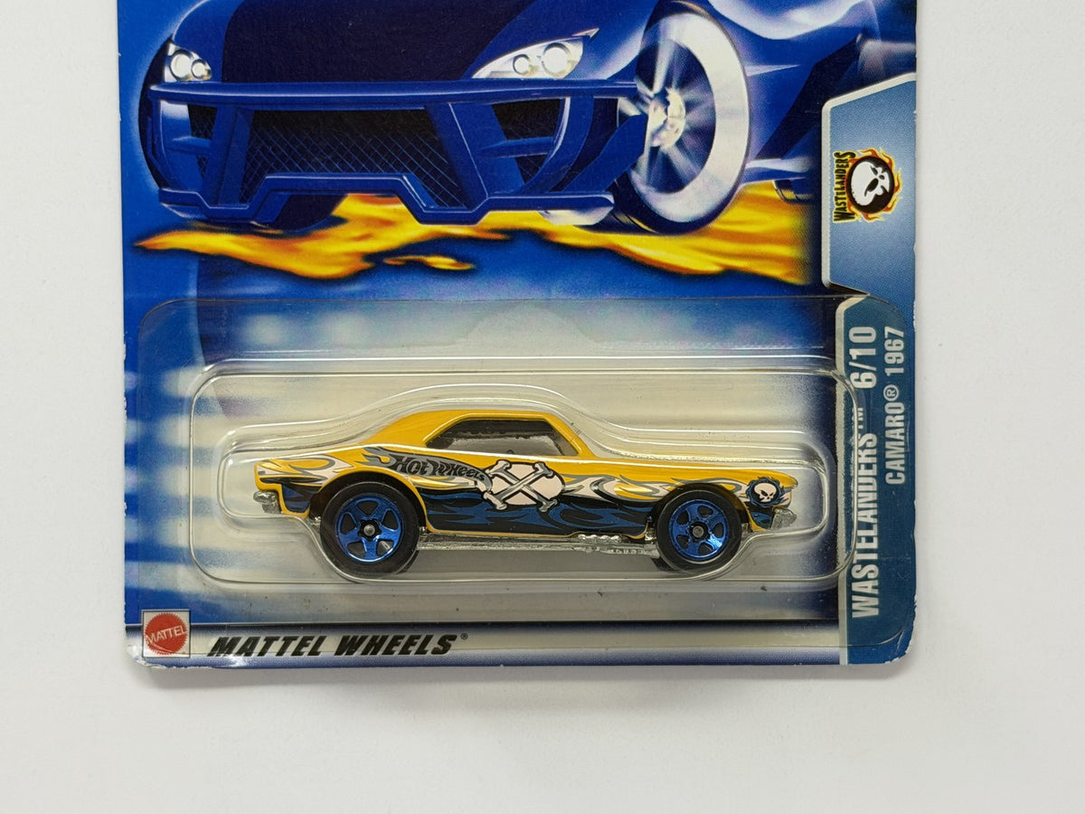 Hot Wheels Wastelanders 1967 Chevrolet Camaro 1:64 Diecast Yellow