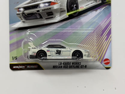 Hot Wheels Premium Aero Styles Kaido Works Nissan R32 Skyline GT-R 1:64 Diecast