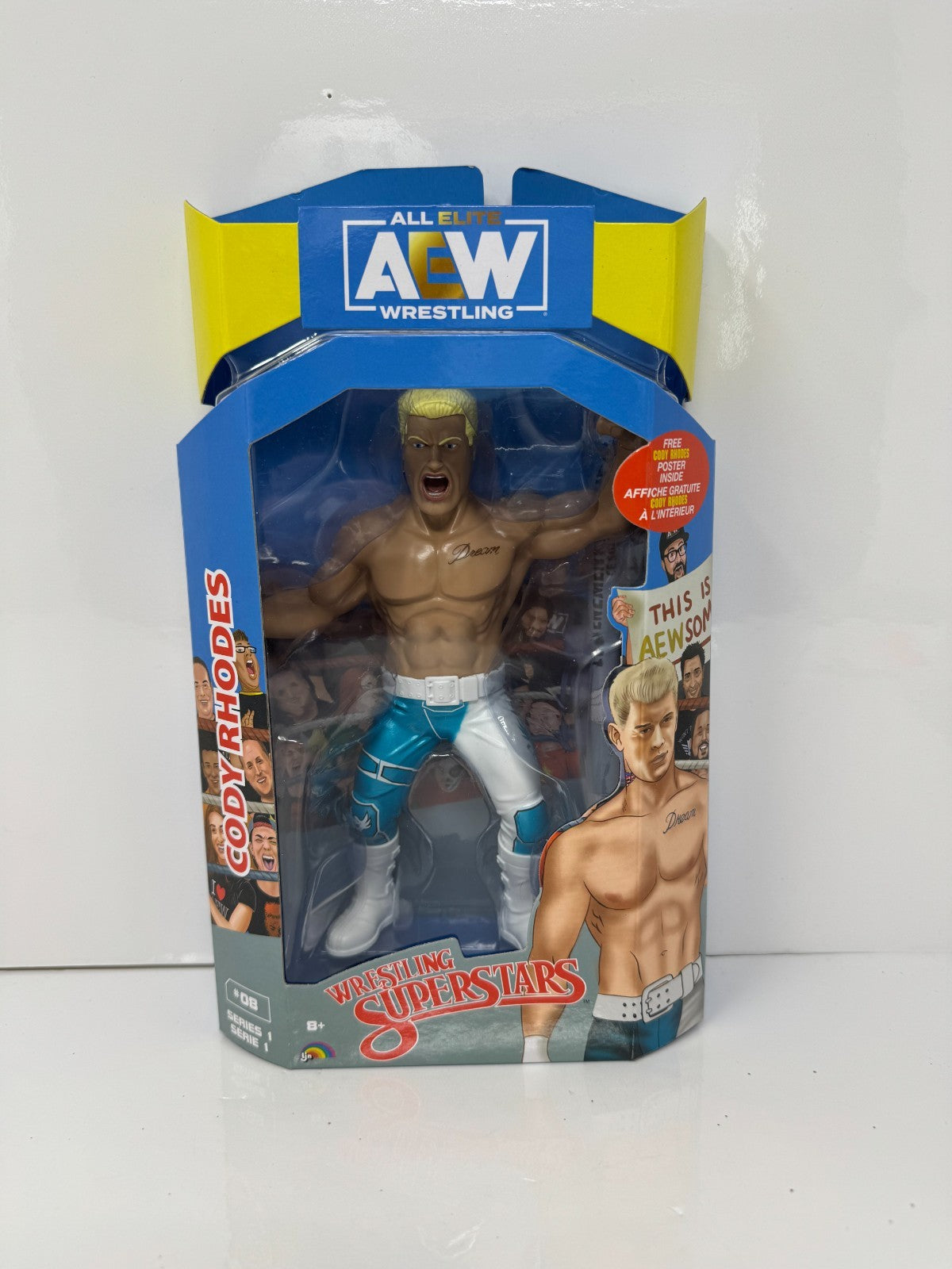 Jazwares AEW Wrestling Superstars Series 1 Cody Rhodes Action Figure