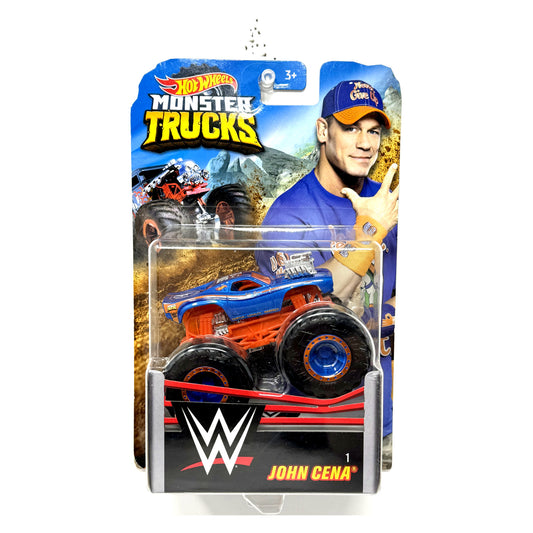 Hot Wheels Monster Trucks WWE John Cena 1:64 Diecast Blue and Orange