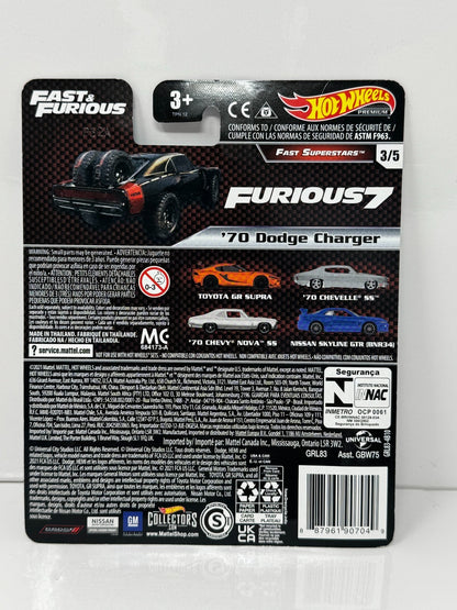 Hot Wheels Premium Fast & Furious 1970 Dodge Charger 1:64 Diecast