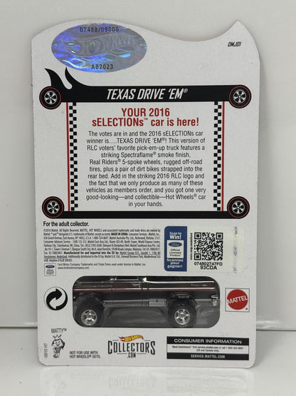 Hot Wheels RLC Red Line Club 2016 Selections Texas Drive 'Em 1:64 Diecast
