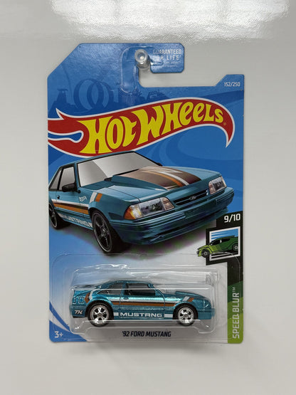 Hot Wheels Super Treasure Hunt 1992 Ford Mustang Speed Blur 1:64 Diecast STH