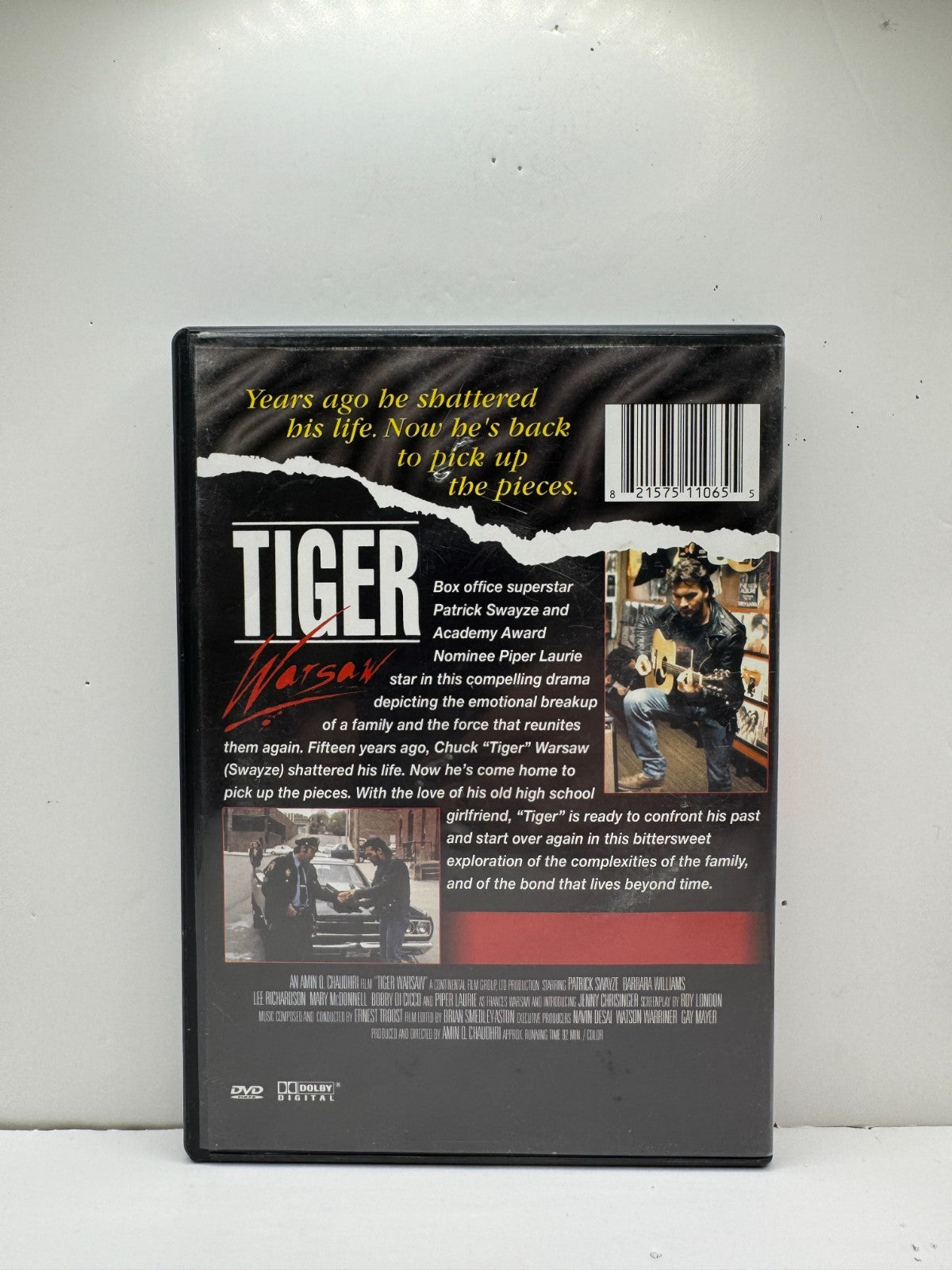 Tiger Warsaw (DVD) Patrick Swayze Drama