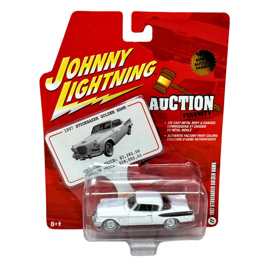Johnny Lightning Auction Insanity 1957 Studebaker Golden Hawk 1:64 Diecast