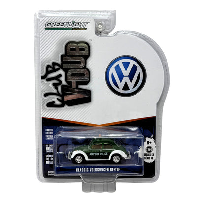 Greenlight Club V-Dub Classic Volkswagen Beetle Airport Police 1:64 Diecast