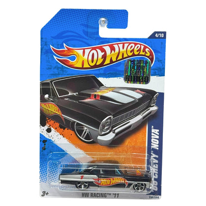 Hot Wheels HW Racing ’11 1966 Chevy Nova 1:64 Diecast Factory Sealed