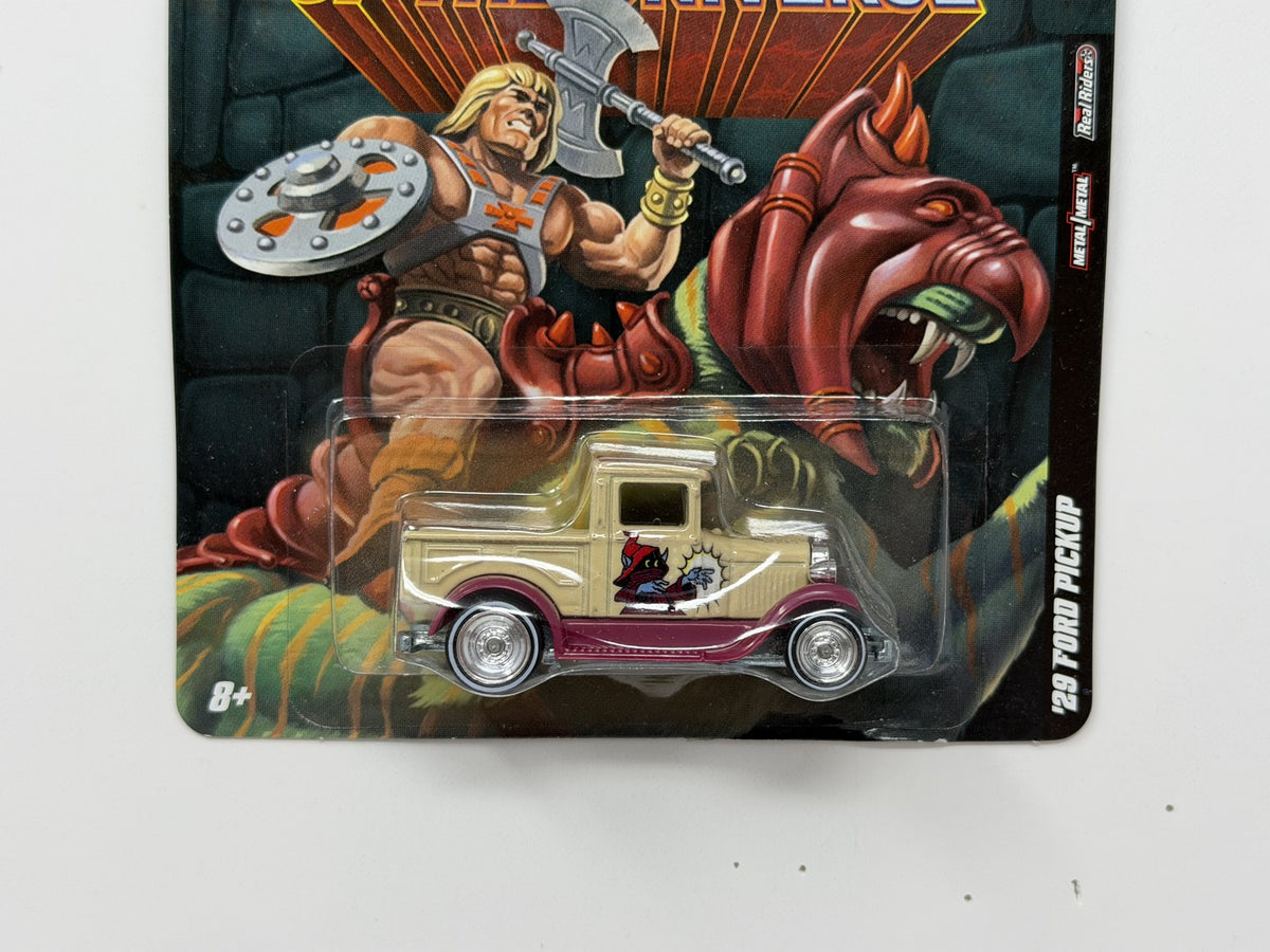 Hot Wheels Masters of the Universe 1929 Ford Pickup 1:64 Diecast Real Riders