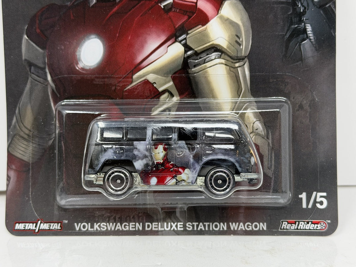 Hot Wheels Marvel Iron Man Volkswagen Deluxe Station Wagon 1:64 Diecast RRs V2
