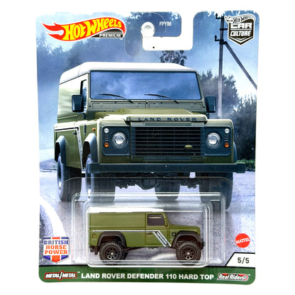 Hot Wheels Premium British Horse Power Land Rover Defender 110 1:64 Diecast