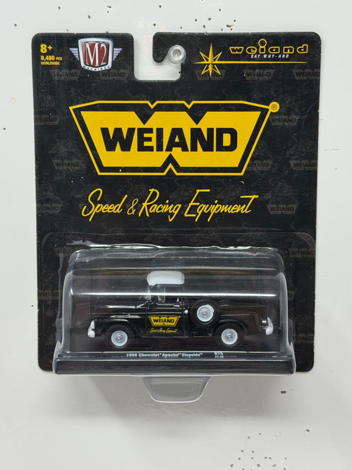 M2 Machines Weiand 1958 Chevrolet Apache Stepside 1:64 Diecast