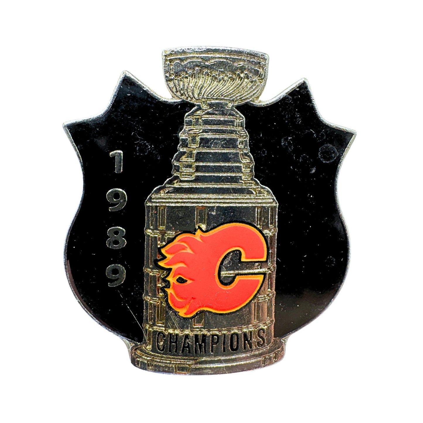 Calgary Flames 1989 Stanley Cup Champions NHL Hockey Lapel Pin