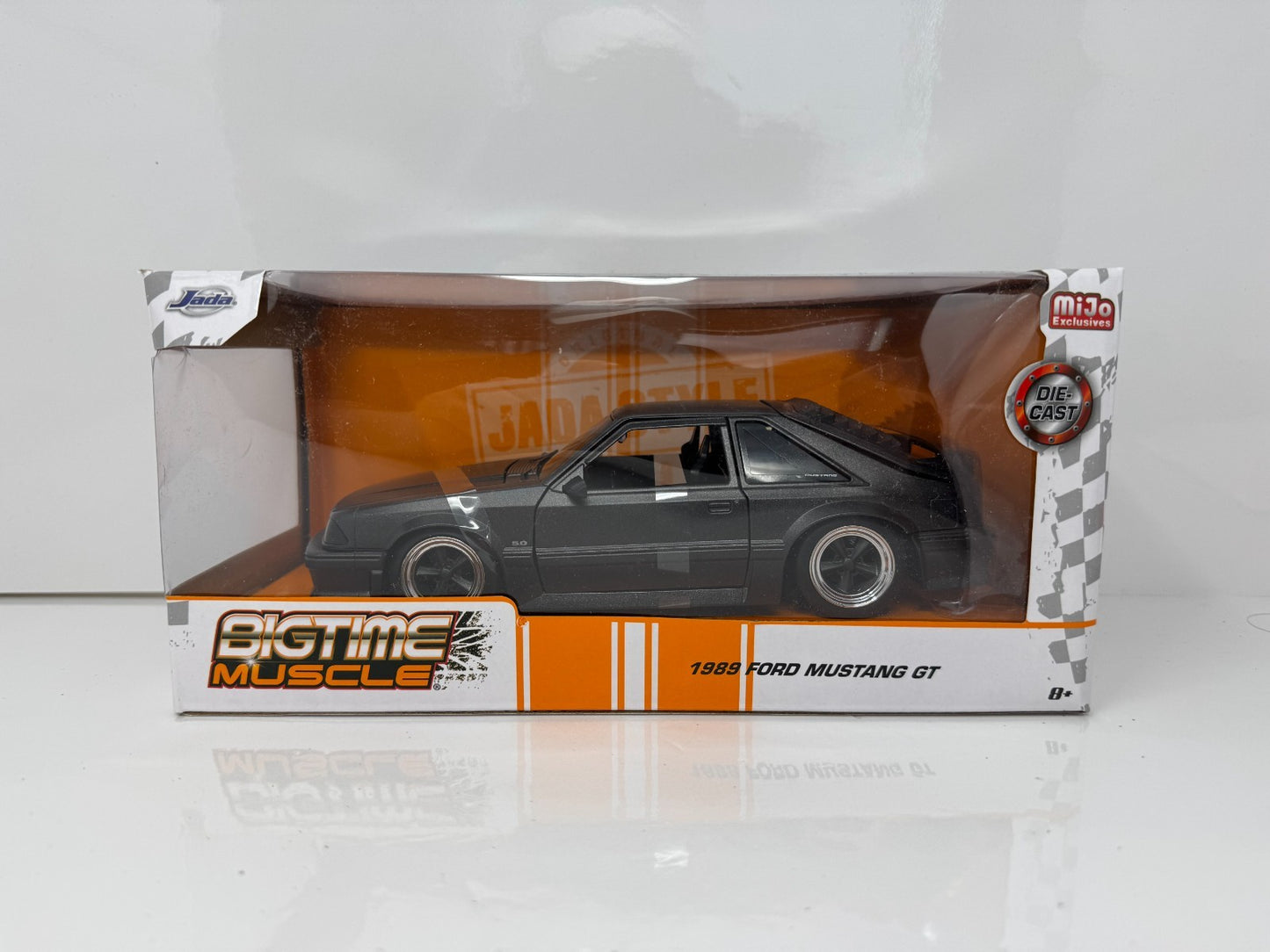 Jada Bigtime Muscle 1989 Ford Mustang GT MiJo Exclusive 1:24 Diecast