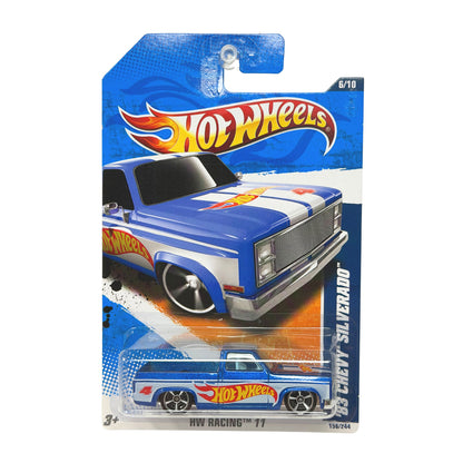 Hot Wheels HW Racing 2011 1983 Chevy Silverado 1:64 Diecast Blue V2