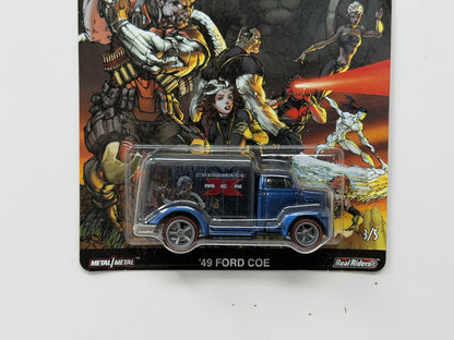 Hot Wheels Premium Marvel Ultimate X-Men 1949 Ford COE 1:64 Diecast Real Riders