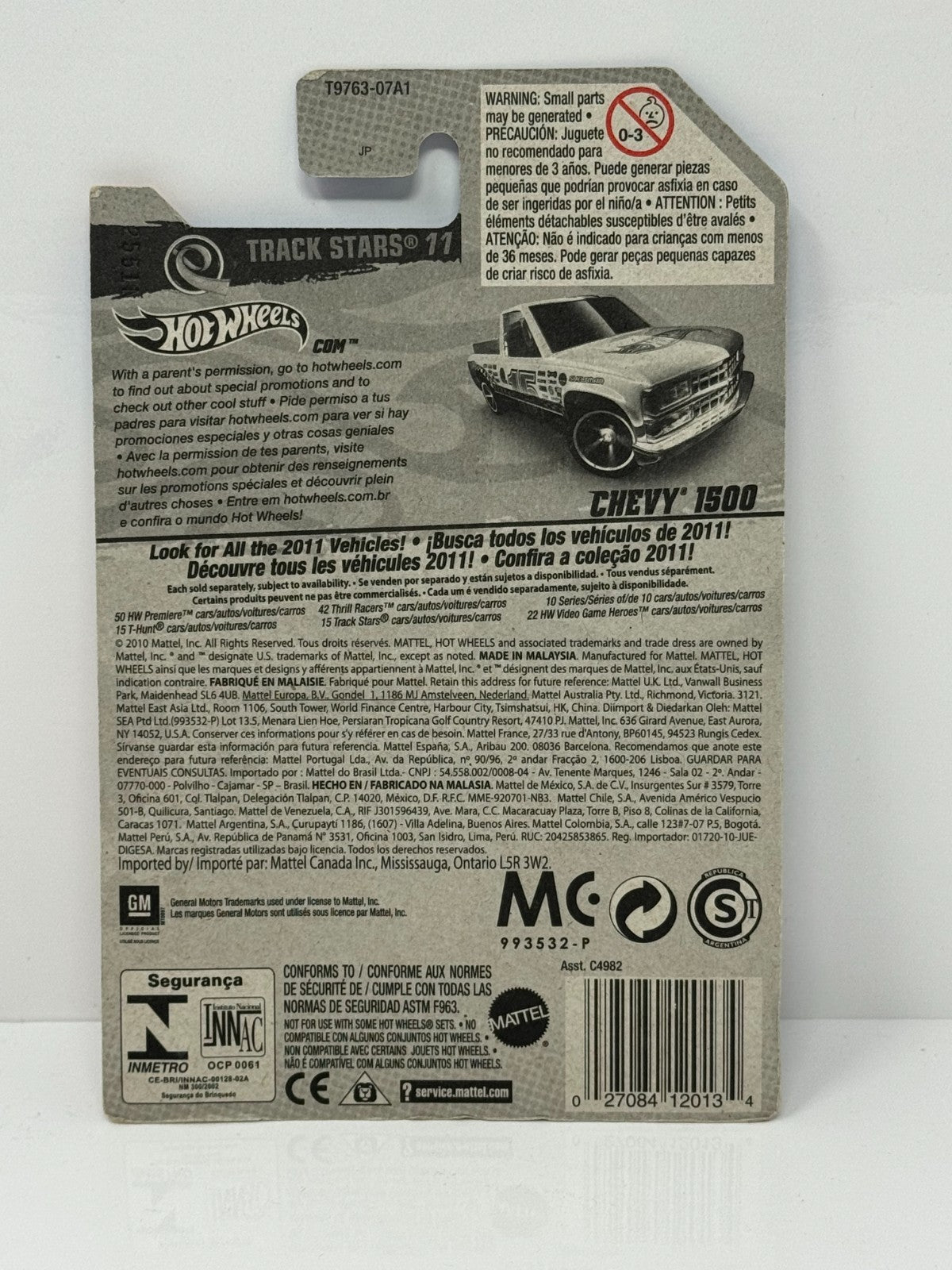 Hot Wheels Track Stars Chevy 1500 1:64 Diecast