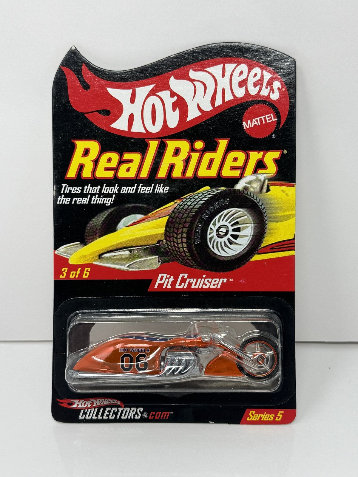 Hot Wheels Real Riders Series 5 Pit Cruiser 1:64 Diecast Orange