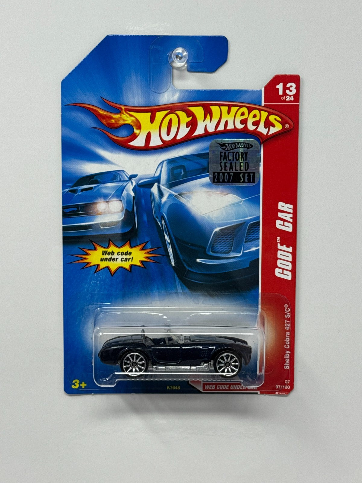 Hot Wheels Code Car Shelby Cobra 427 SC 1:64 Diecast Factory Sealed