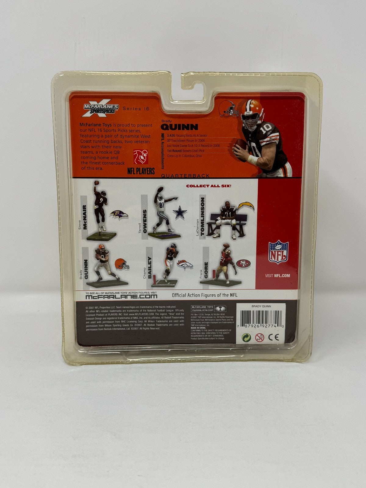 McFarlane NFL Brady Quinn Cleveland Browns Series 16 Figure