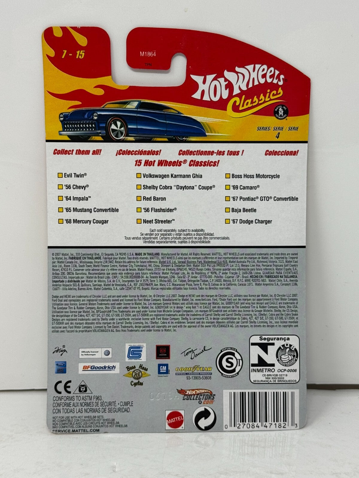 Hot Wheels Classics Shelby Cobra Daytona Coupe Series 4 European Car 1:64 Diecast
