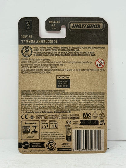 Matchbox 2017 Toyota Land Cruiser 78 1:64 Diecast