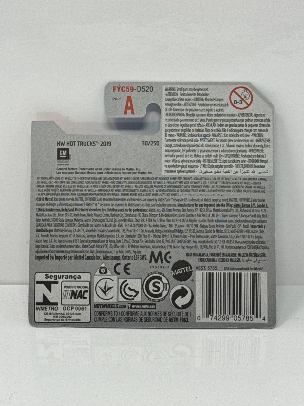 Hot Wheels HW Hot Trucks Custom 1972 Chevy LUV 1:64 Diecast Short Card