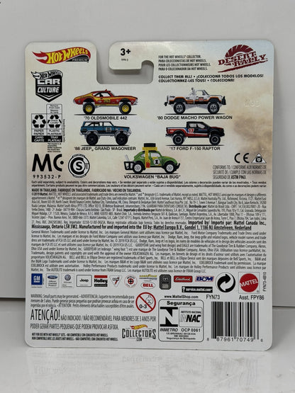Hot Wheels Premium Desert Rally 1980 Dodge Macho Power Wagon 1:64 Diecast