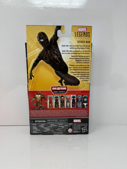 Marvel Legends Spider-Man No Way Home Black Gold Suit Action Figure NO BAF PIECE