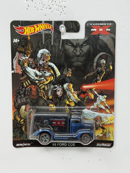 Hot Wheels Premium Marvel Ultimate X-Men 1949 Ford COE 1:64 Diecast Real Riders