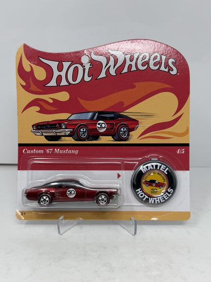 Hot Wheels 50th Anniversary Originals Custom 1967 Mustang 1:64 Diecast Red