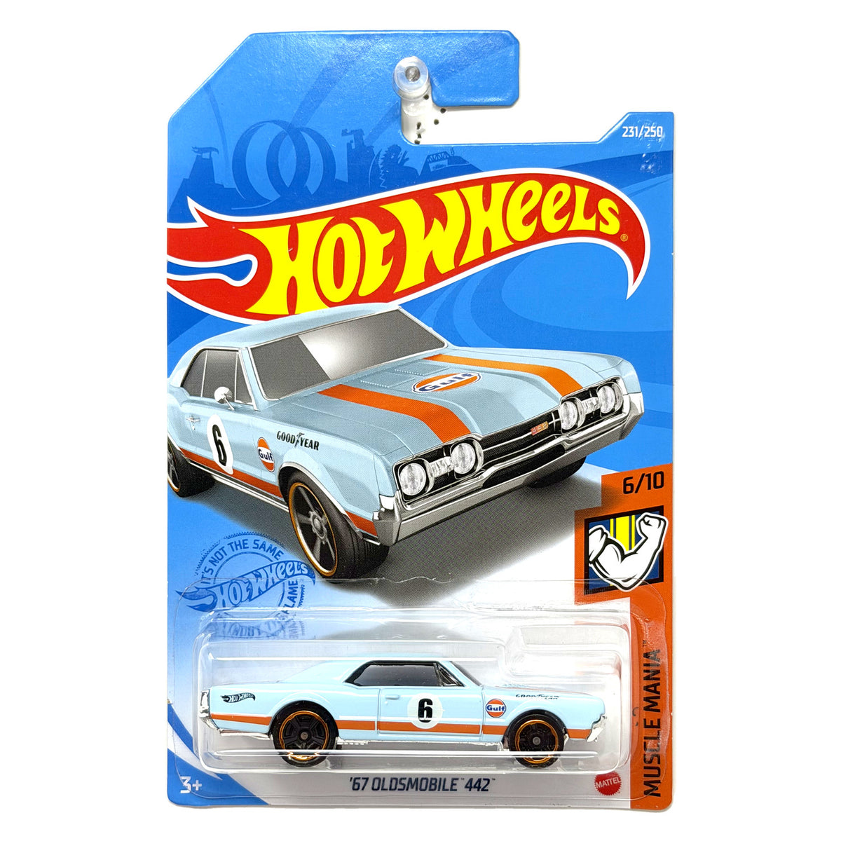 Hot Wheels Muscle Mania 1967 Oldsmobile 442 1:64 Diecast Gulf