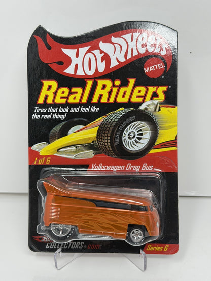 Hot Wheels Real Riders Series 6 Volkswagen Drag Bus 1:64 Diecast 9287/11000