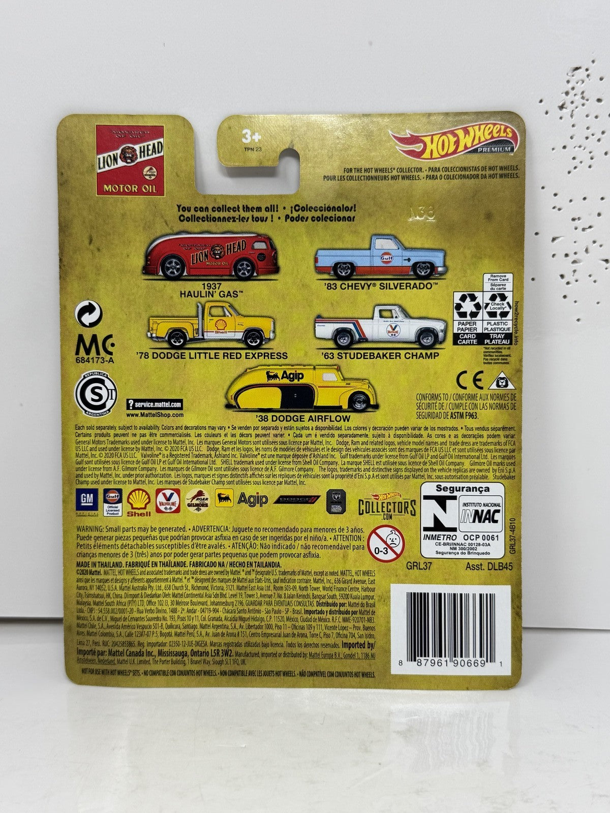 Hot Wheels Premium Lion Head Motor Oil 1937 Haulin' Gas 1:64 Diecast Real Riders