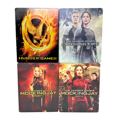 Hunger Games 1-4 (Blu-ray) Steelbook Jennifer Lawrence Sci-Fi Good Shape!!!