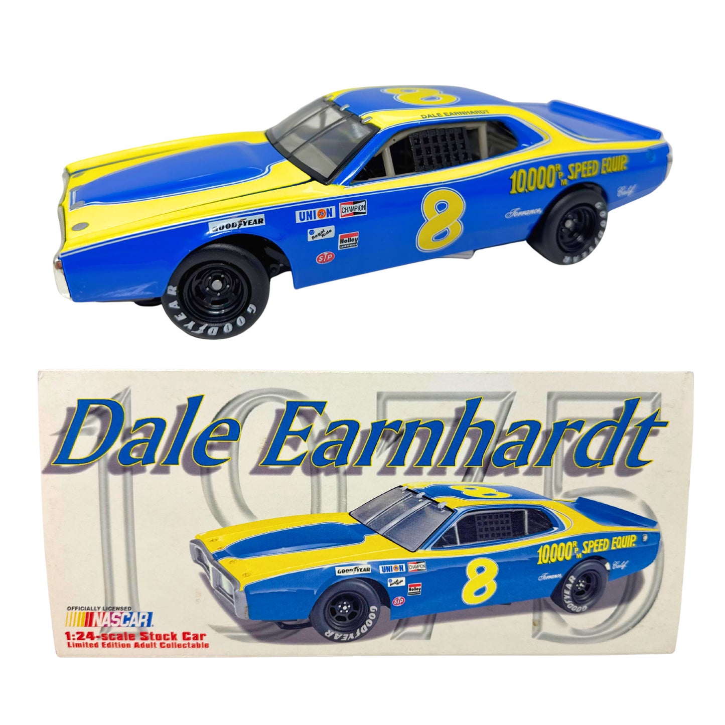 Action Nascar #8 Dale Earnhardt RPM 1975 Dodge Charger BANK 1:24 Diecast