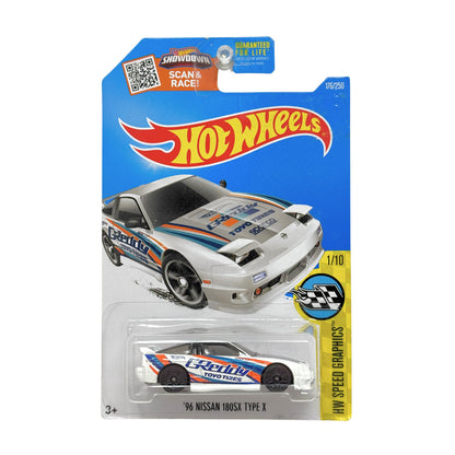 Hot Wheels Speed Graphics 1996 Nissan 180SX Type X 1:64 Diecast White