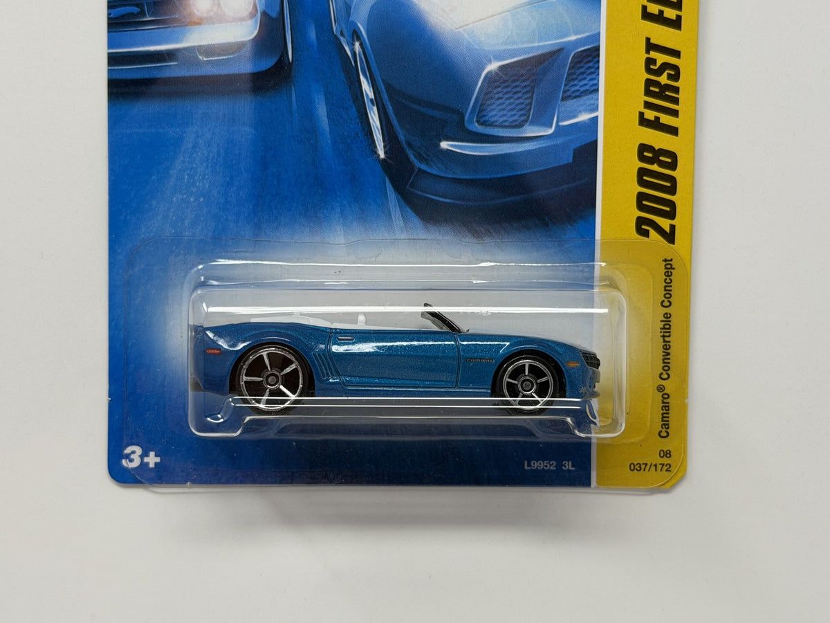 Hot Wheels 2008 First Editions Camaro Convertible Concept 1:64 Diecast Blue