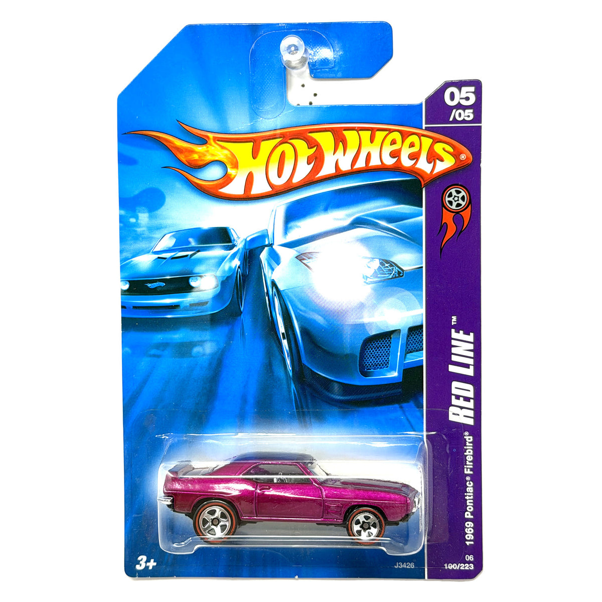 Hot Wheels Red Line 1969 Pontiac Firebird 1:64 Diecast Purple